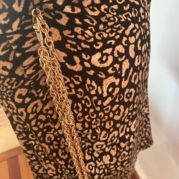 Thalia Sodi NWT XL animal print chain belt dress - Picture 8 of 13